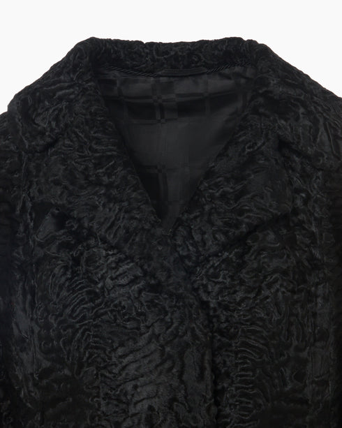 Black Astrakhan Short Jacket